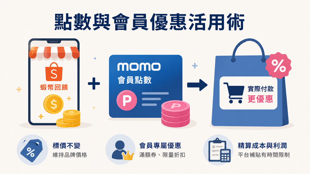 平台的點數與會員優惠可以怎麼用？