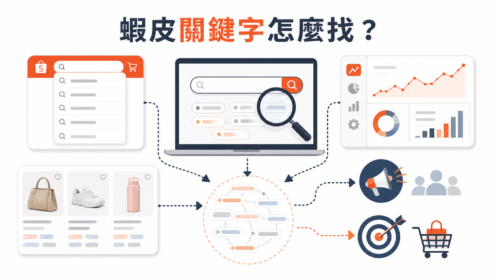蝦皮關鍵字怎麼找？